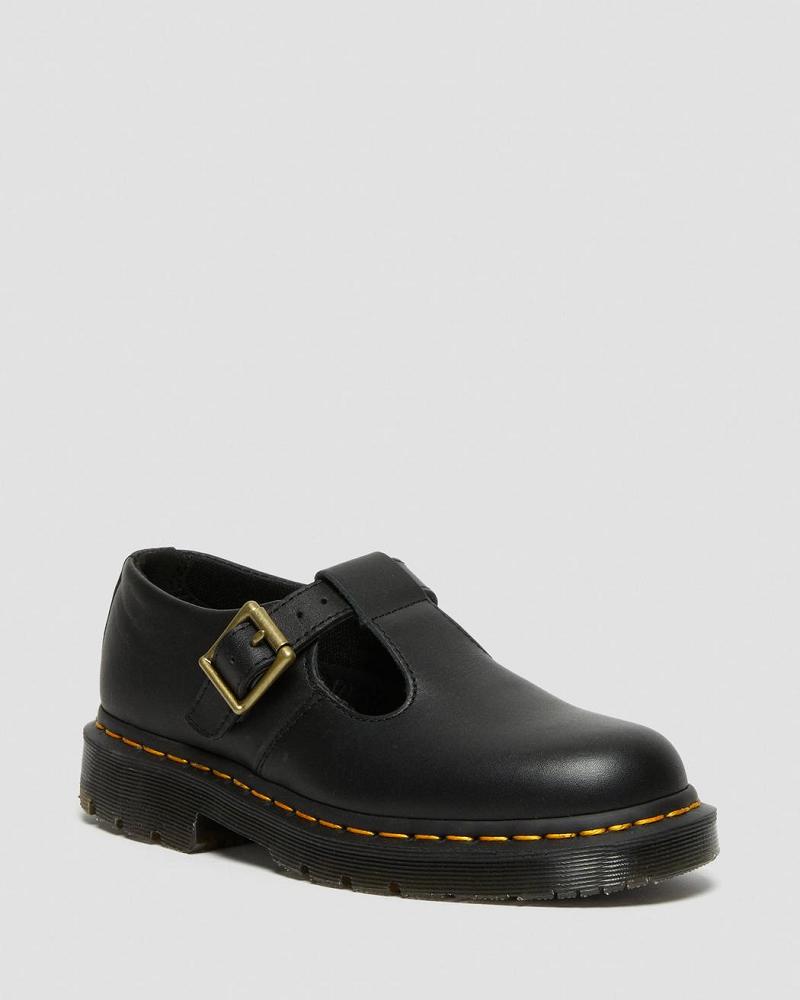 Zapatos De Trabajo Dr Martens Polley Slip Resistant Mujer Negros | MX 394OKI